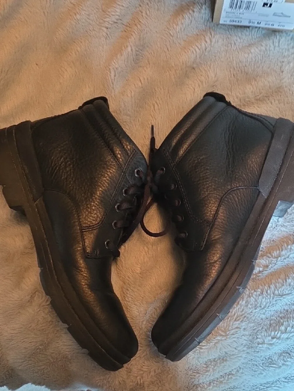 Clarks Men's  Black Darian HI Leather Chukka Boots